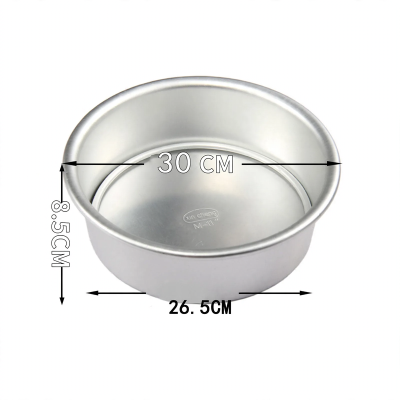 Cake pan, round, with flat bottom