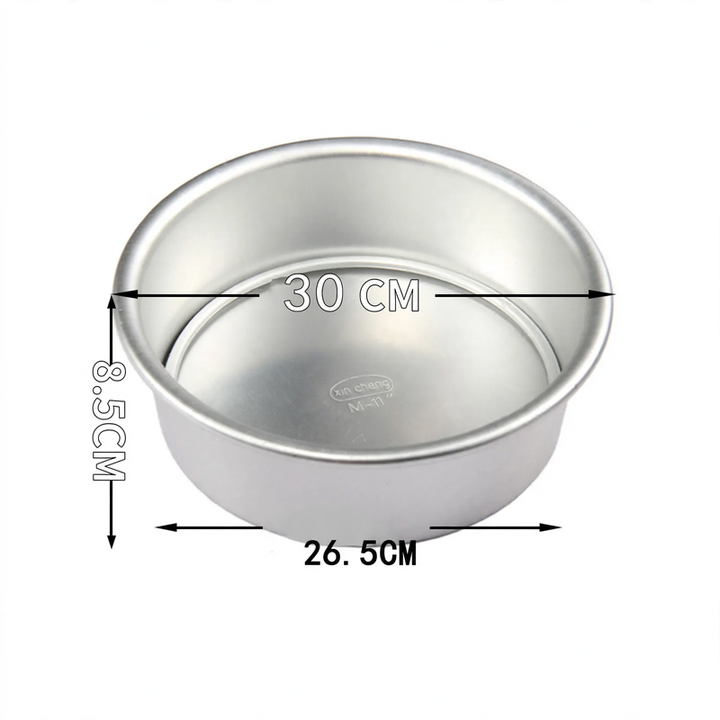 Cake pan, round, with flat bottom