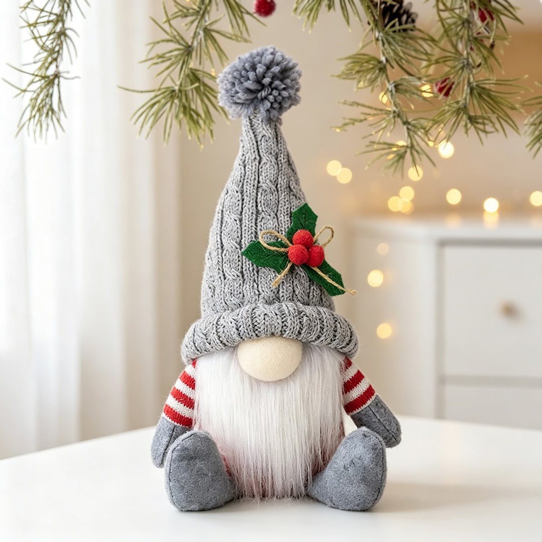 Decorative gnome figures in country house style