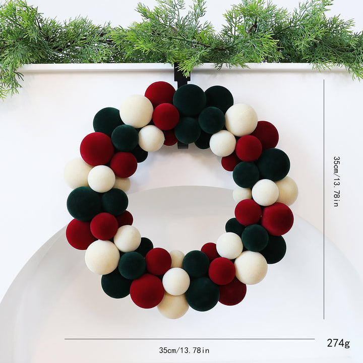 Decorative Christmas wreath for door and window