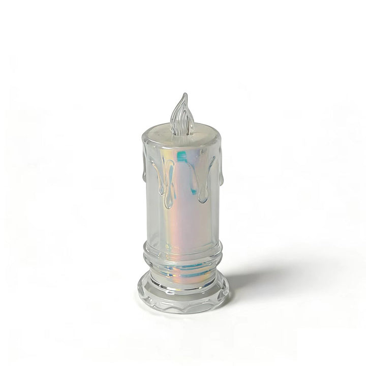 LED Crystal Candle with Starry Sky Effect