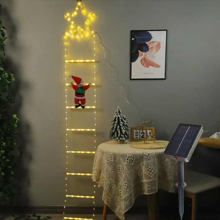 LED star string lights, ladder design