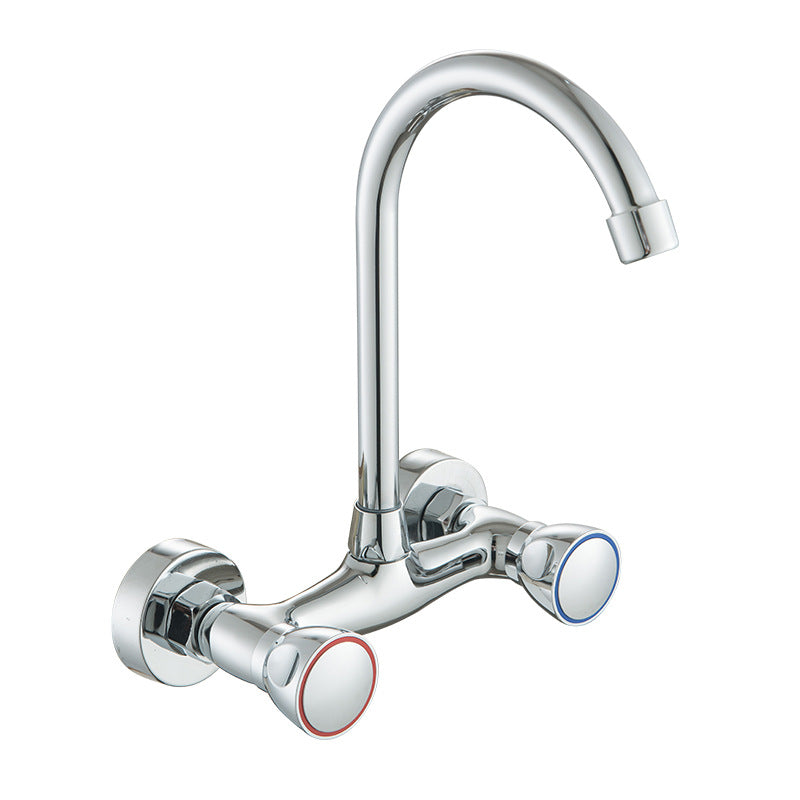 Built-in kitchen faucet with ceramic valve