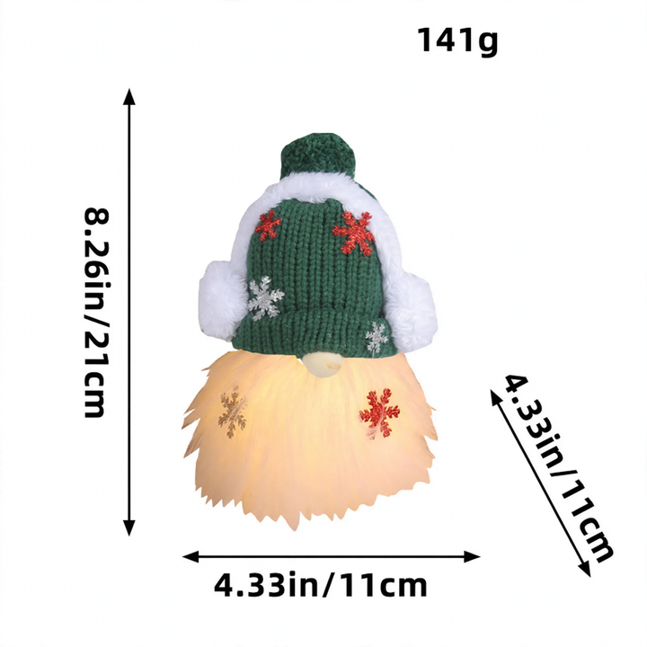 Bright Christmas Elf Figure with Sequins