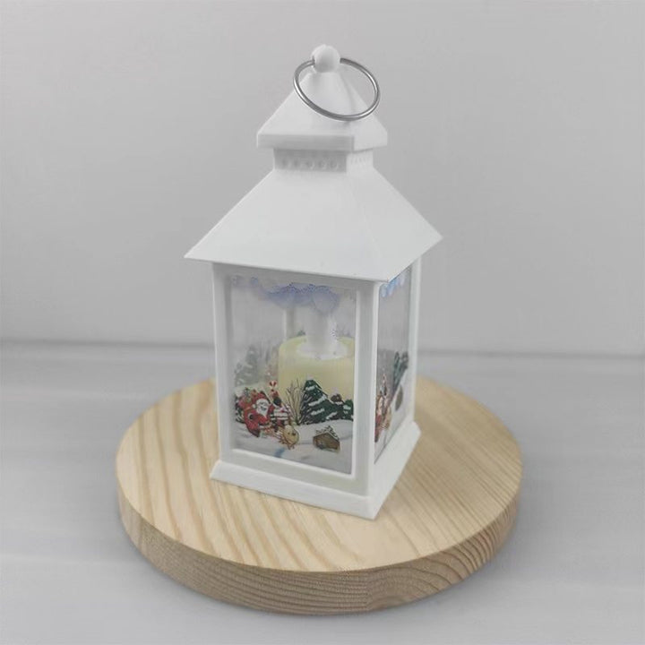 Decorative LED lantern with electronic candle