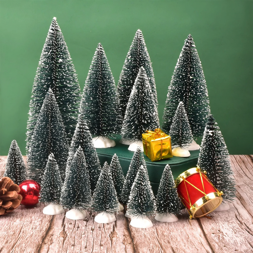 Mini Christmas tree with snow effect