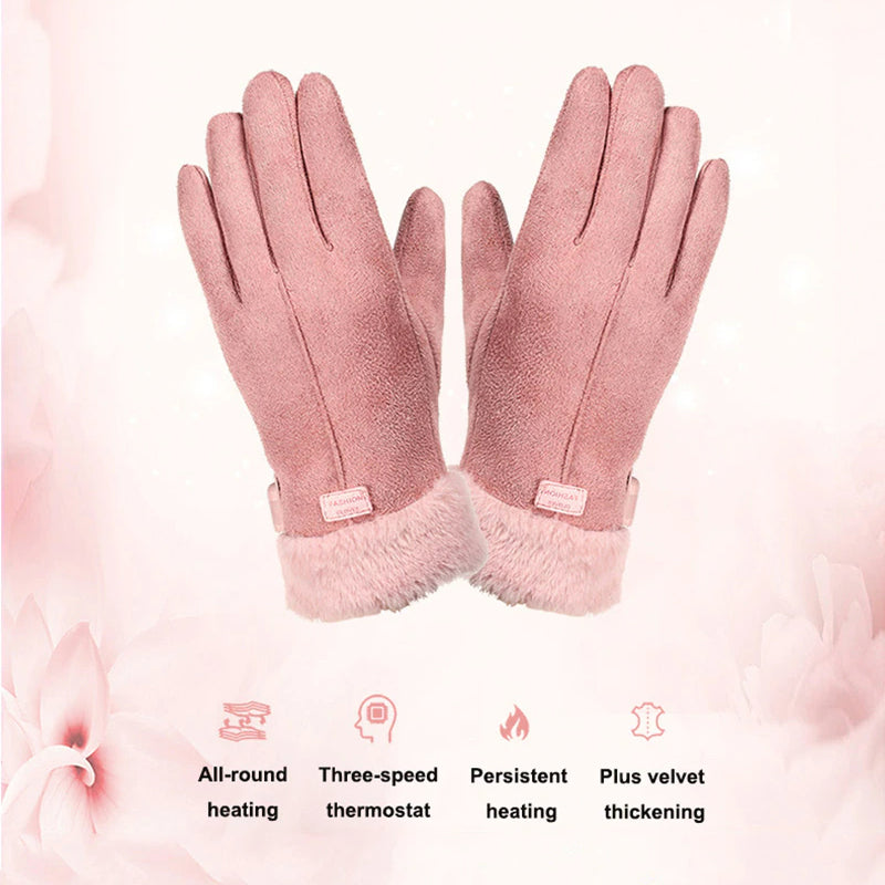 BowLift | Rechargeable Heated Winter Gloves – 5000mAh Battery, Touchscreen Compatible