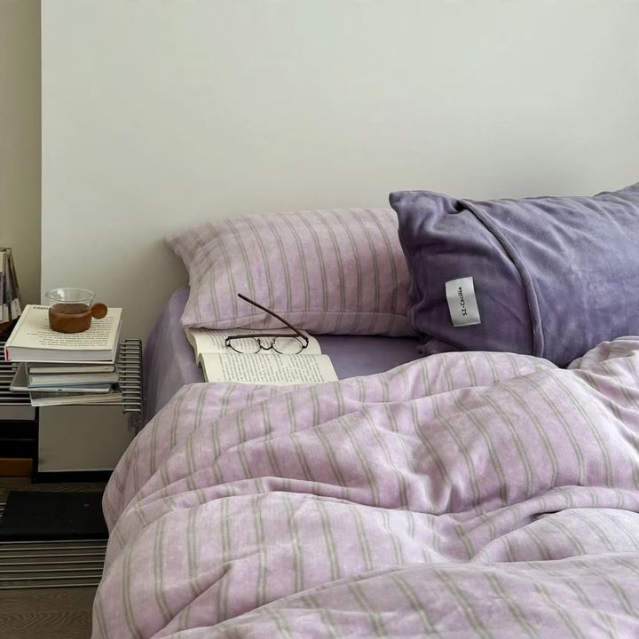 Bedding set made of cotton, 4-piece
