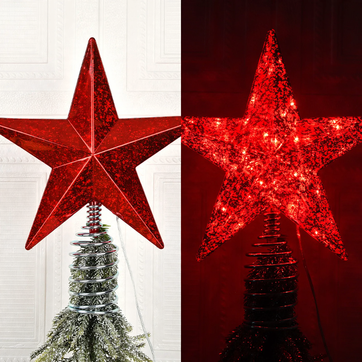Shining star for the Christmas tree top