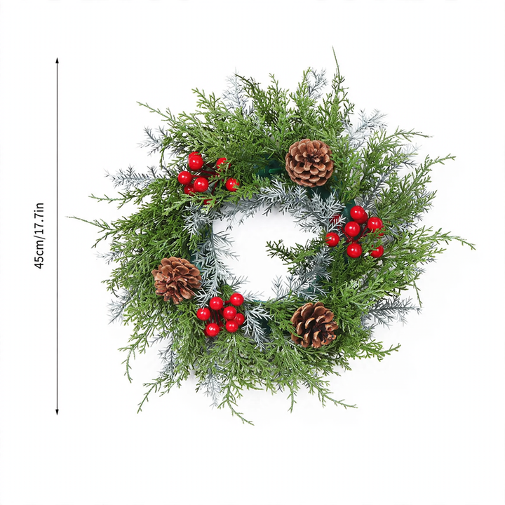 Artificial Christmas wreath made of plastic, 10-30 cm
