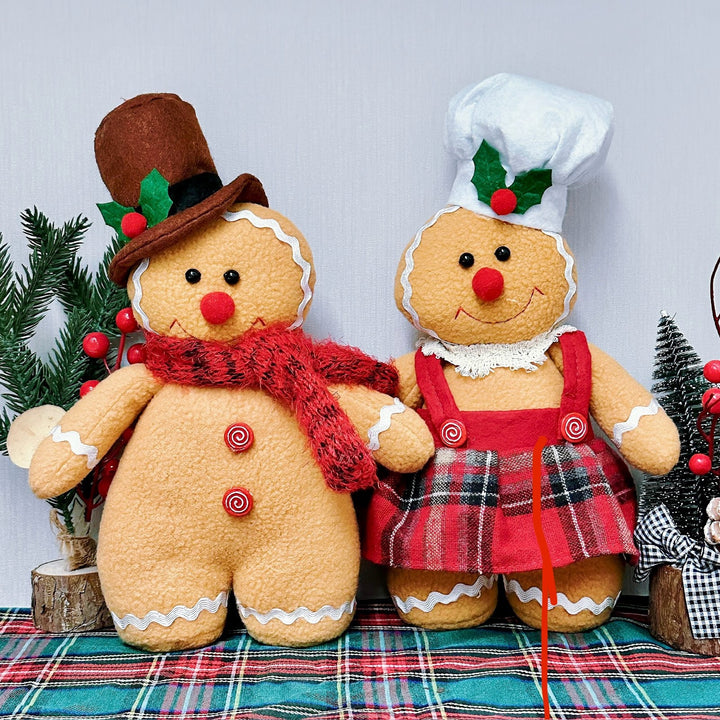Decorative gingerbread man doll for the Christmas season