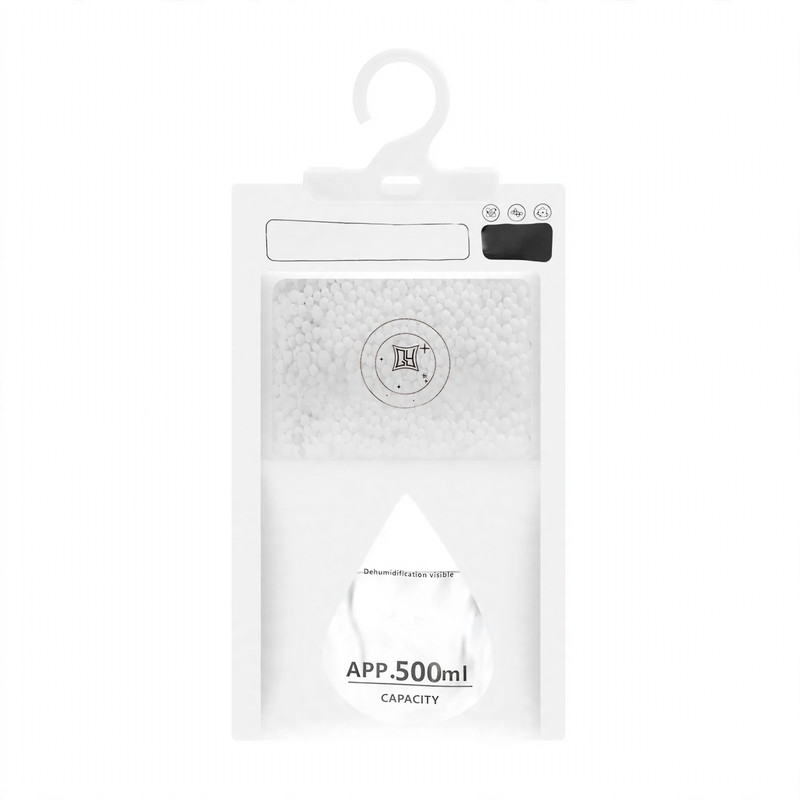 Hanging dehumidifier bag for closets