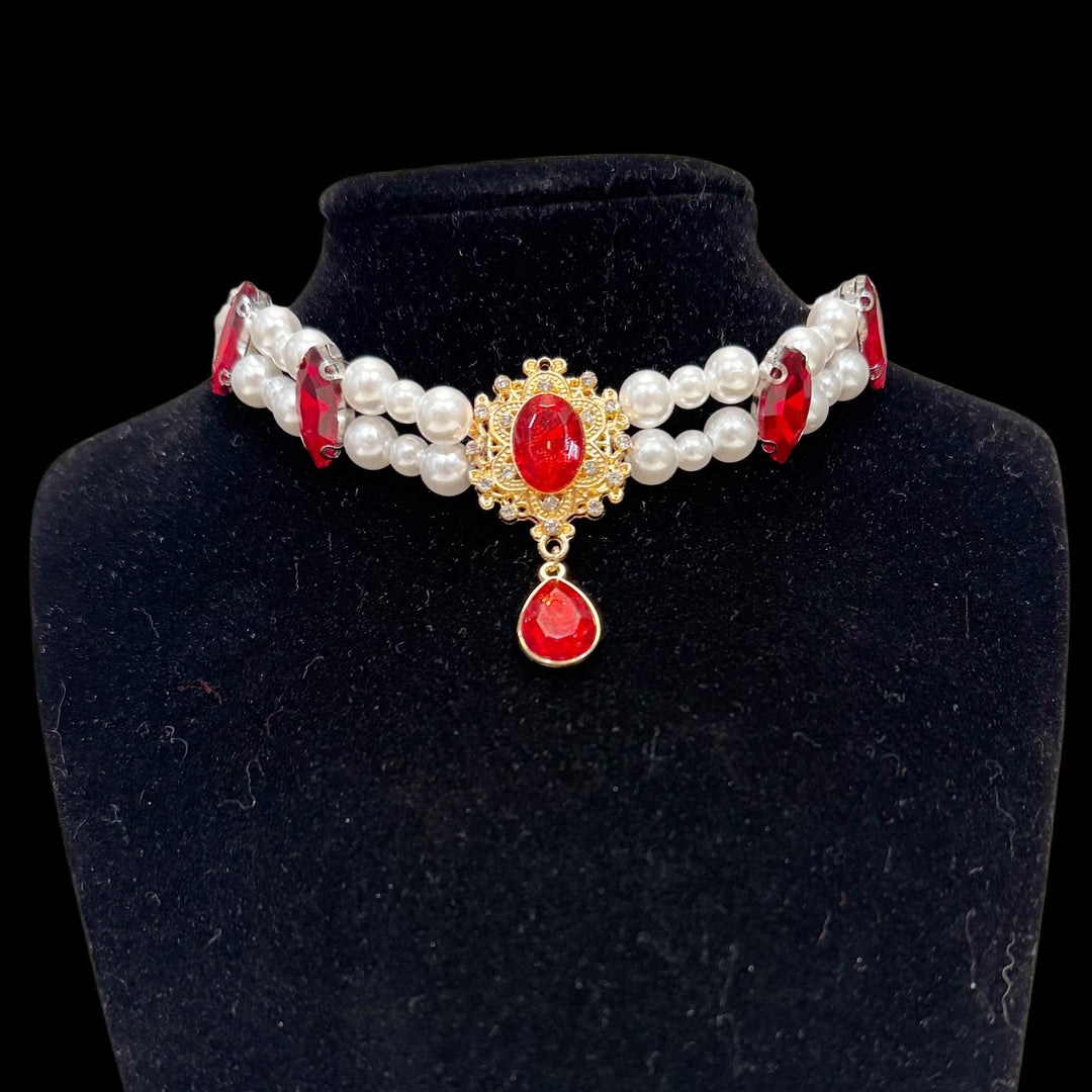 Rhinestone collar for pets, metal