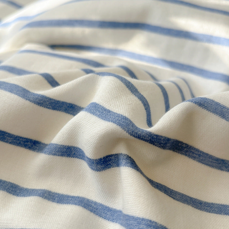 Cotton bedding set, 4-piece, stripes