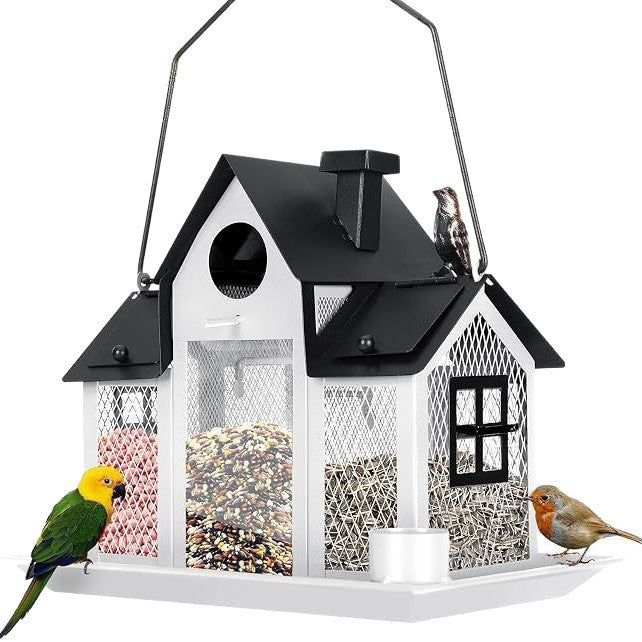 Solar Birdhouse with Lighting