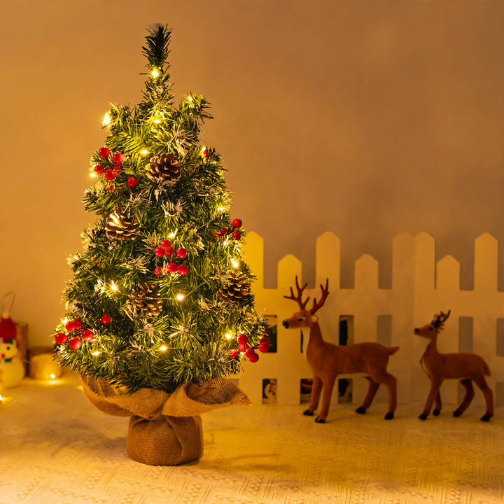 Mini Christmas tree, PVC, table decoration