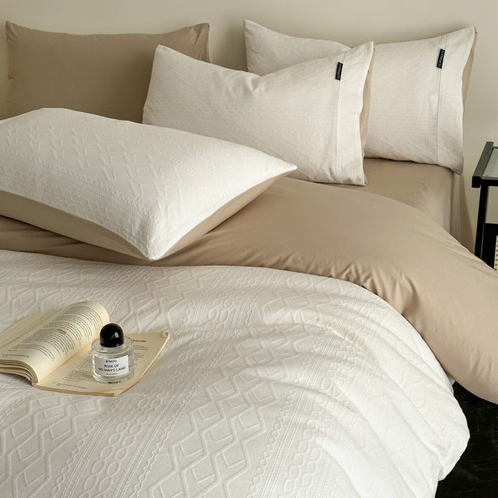 Duvet cover set made of three-layer cotton gauze