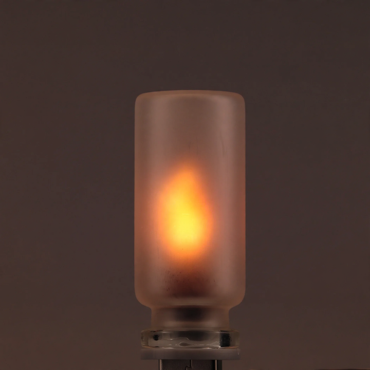 LED flame light with remote control and timer