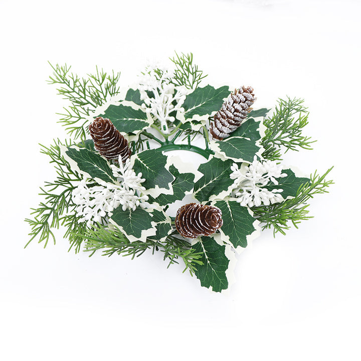 Christmas candle wreath