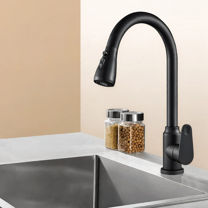 Kitchen faucet stainless steel 304, single lever mixer tap