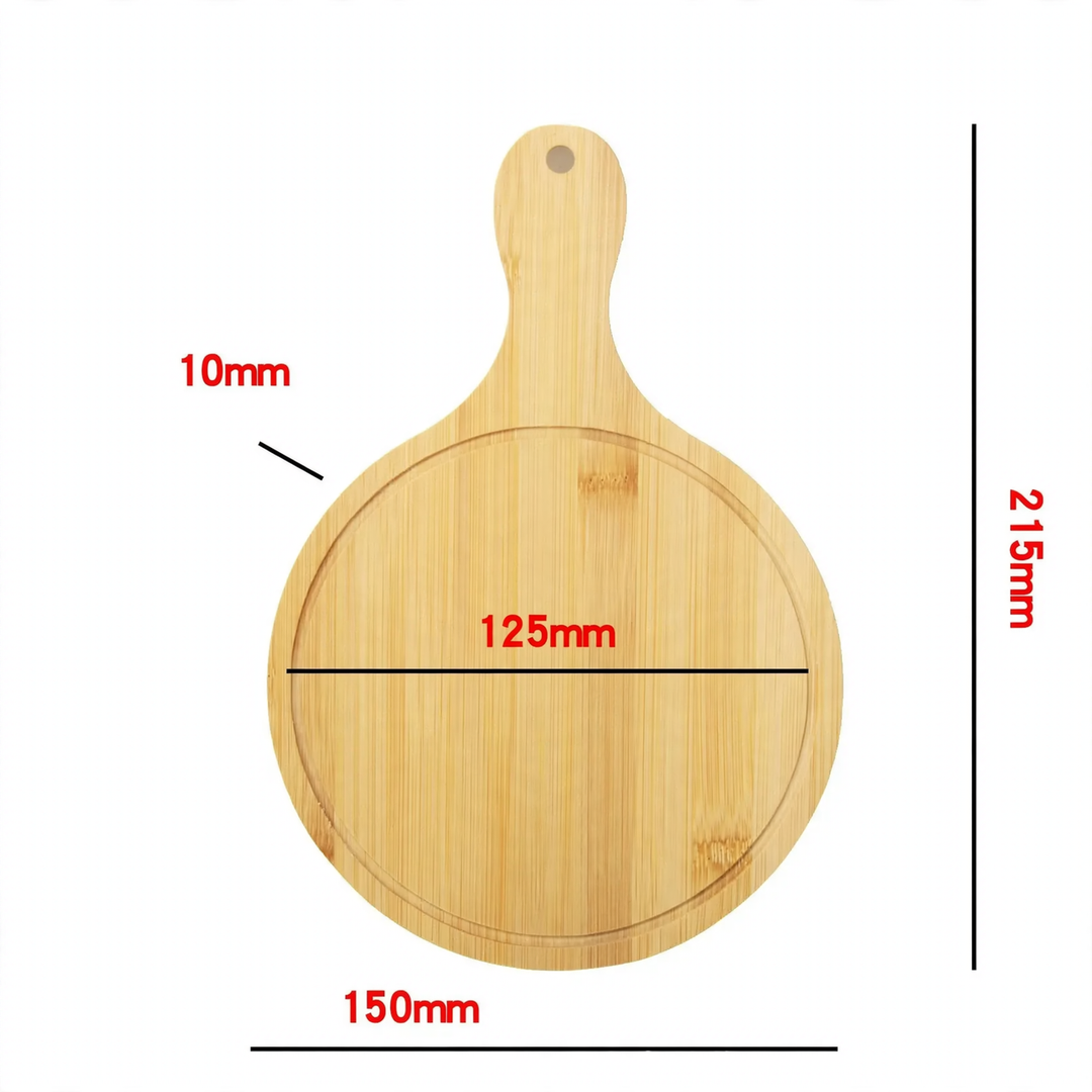 Wood serving tray, round, various sizes