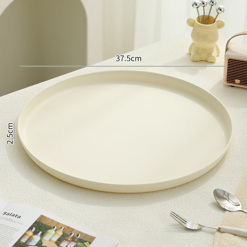 Beef Plastic Tray, Cream and Black