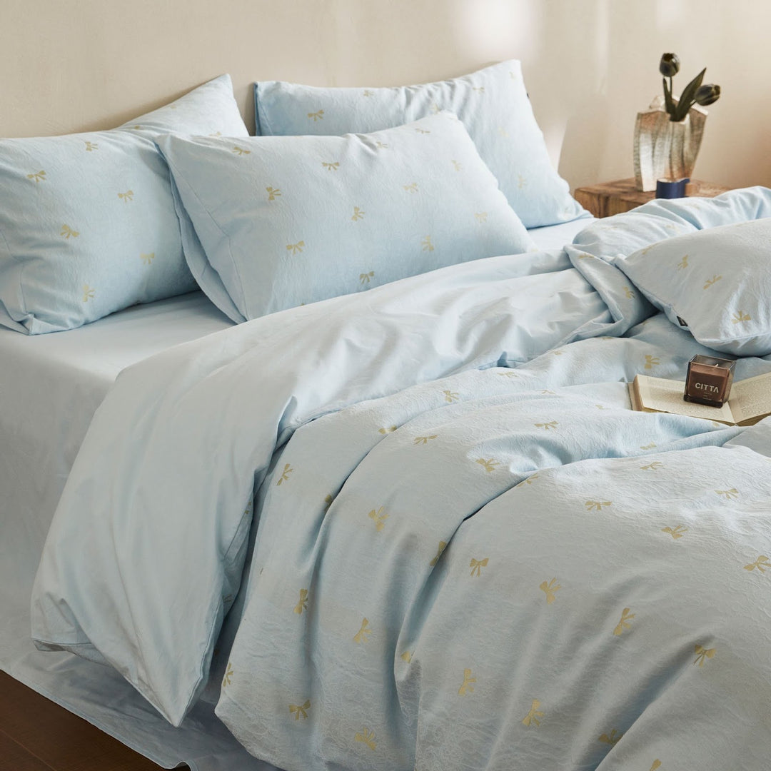 Cotton bedding, 4-piece, large-area pattern