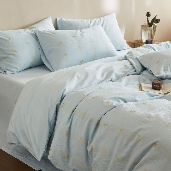 Cotton bedding, 4-piece, large-area pattern
