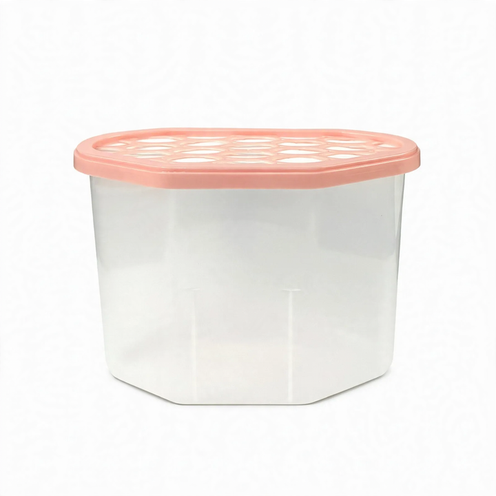 Moisture absorber container with calcium chloride