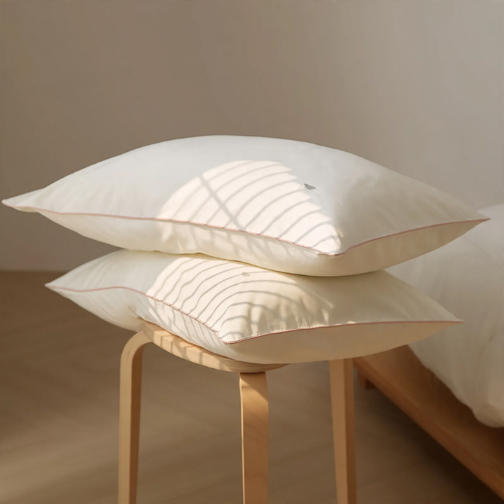 Cotton pillowcase, brushed, Pair