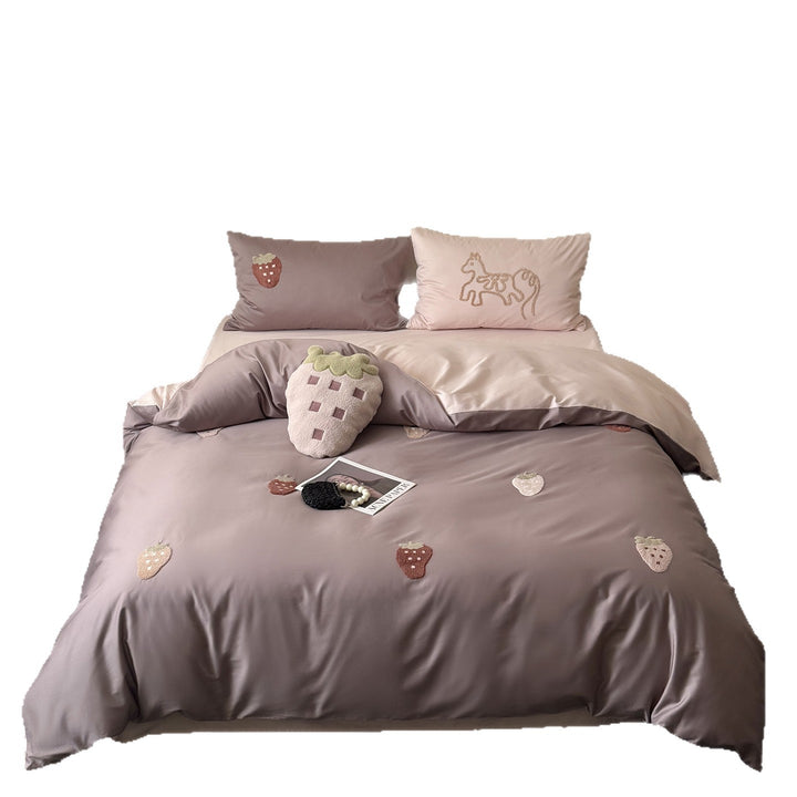 Cotton bedding set with cartoon motif