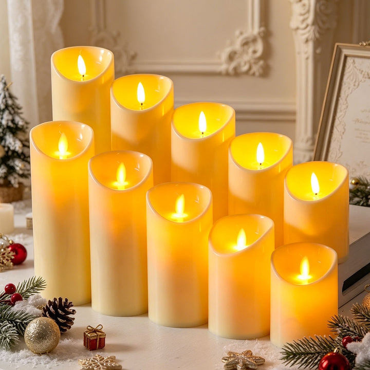 Electronic LED Candle with Flickering Effect and Remote Control