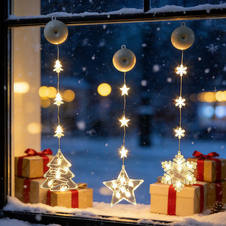 LED Christmas suction light for window