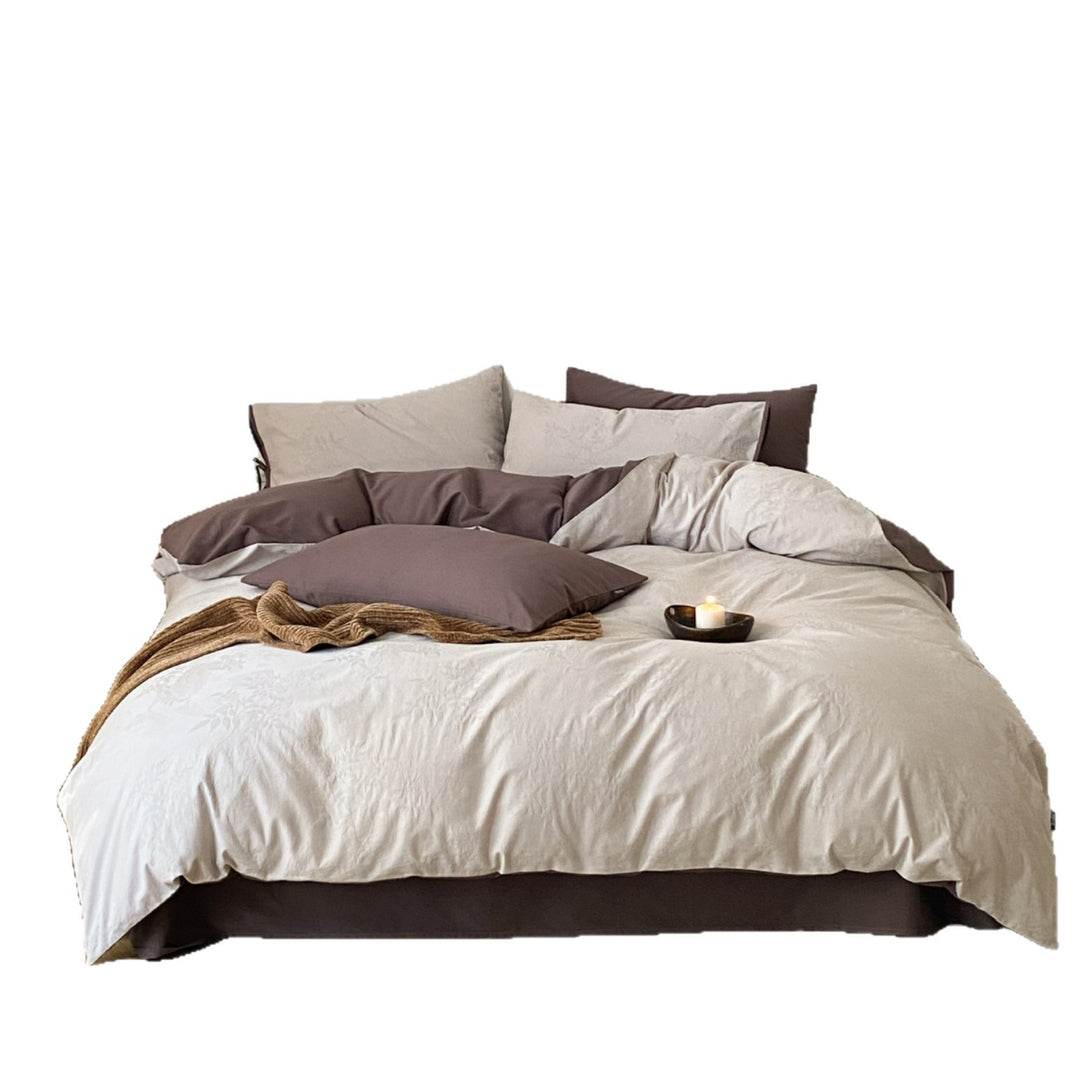 Cotton bedding set, 100s, long staple comb, 4-piece
