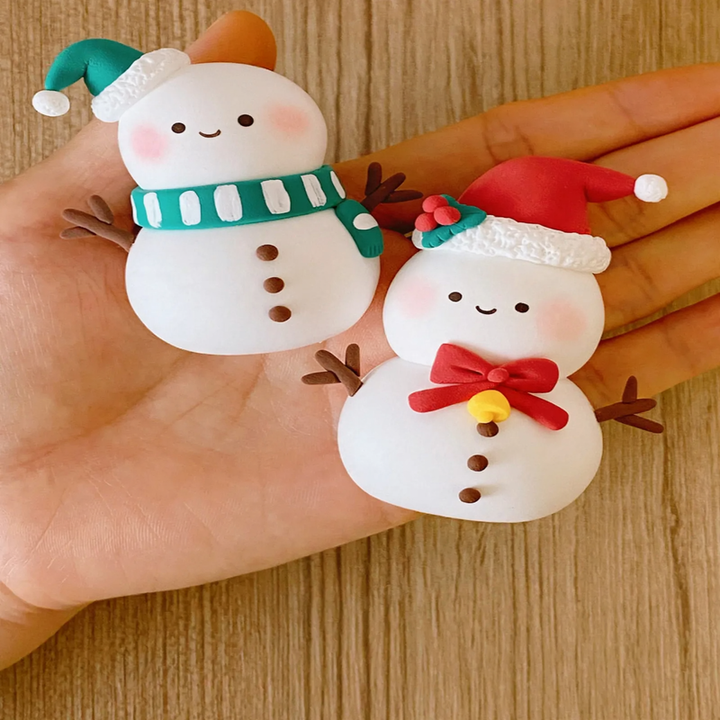 DIY Christmas Tree Craft Set made of modeling clay