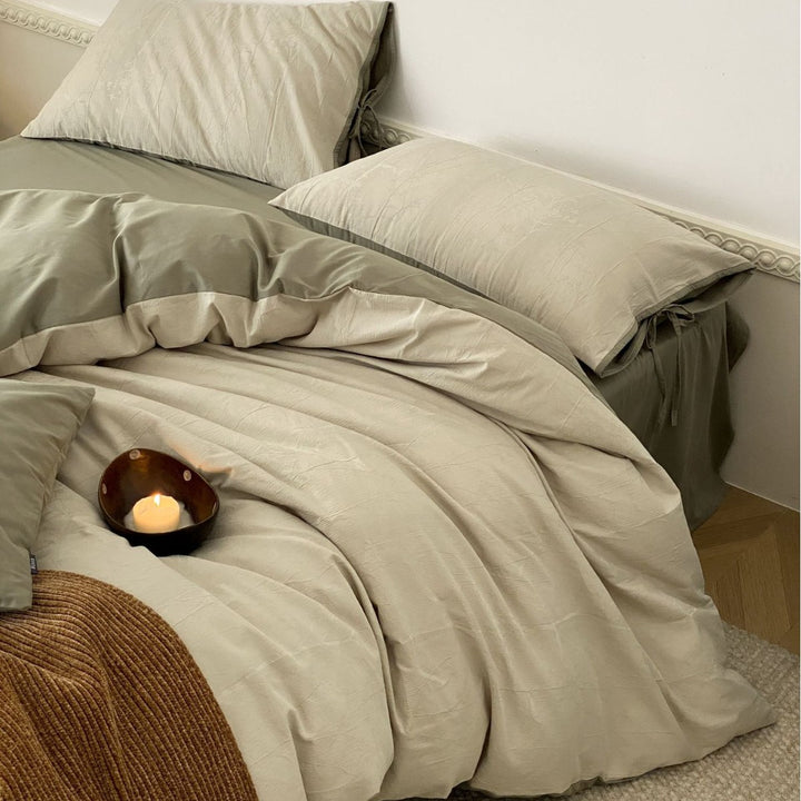 Cotton bedding set, 100s, long staple comb, 4-piece