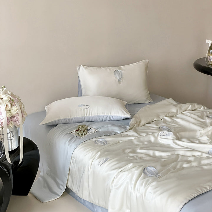 Summer duvet set, 4-piece, Tencel, lightweight