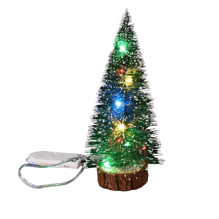 Miniature Christmas tree with snow look