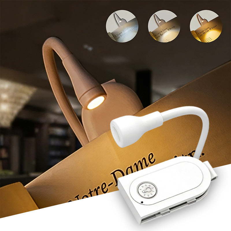 Mini-LED-Reading lamp with clip, portable