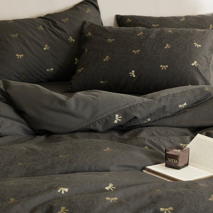 Cotton bedding, 4-piece, large-area pattern