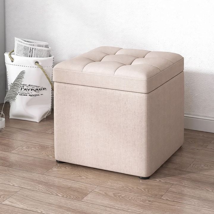 Storage stool made of wood, 30×30×35 cm, model S1873