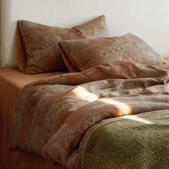 Pure cotton bedding, 4-piece, jacquard weave