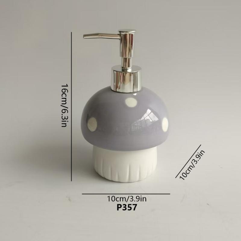 Ceramic soap dispenser with pump