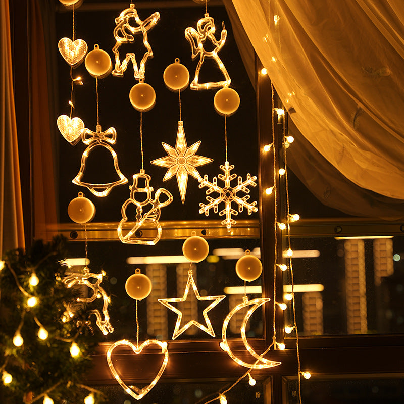 LED Suction Cup Hanging Light for Window Decoration