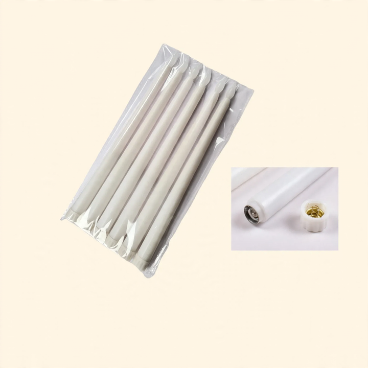 LED taper candle with flame effect