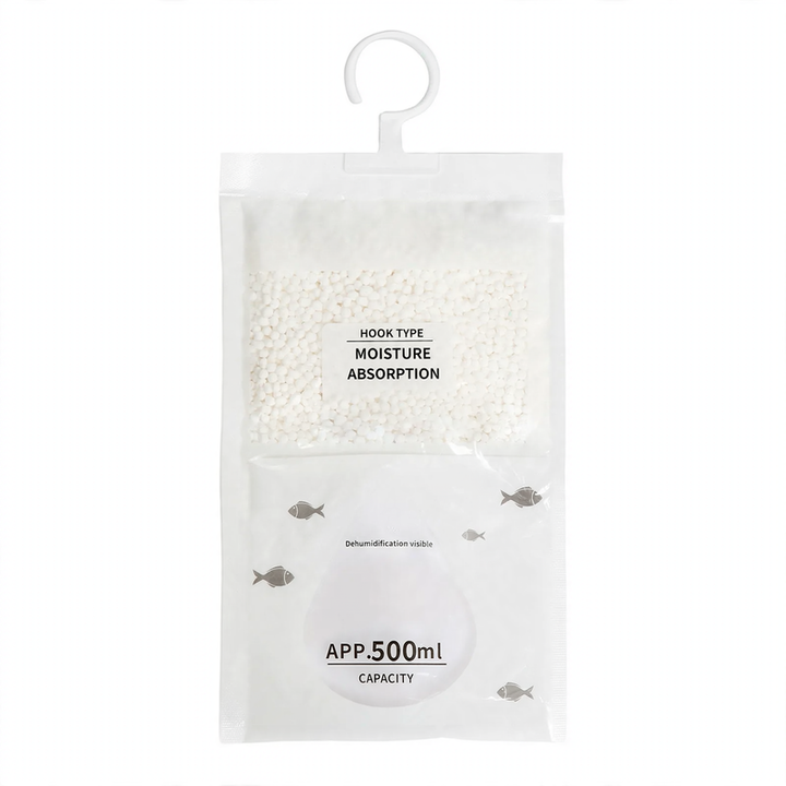 Hanging fragrance dehumidifier bag for the wardrobe
