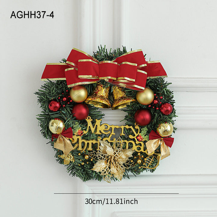 Christmas wreath with lighting, PVC, various designs