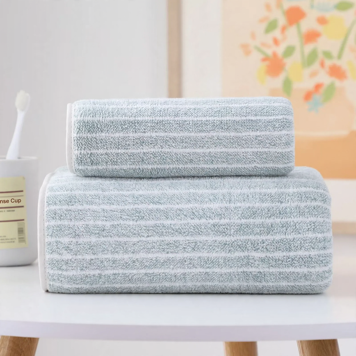 Coral fleece bath towel set, 2-piece
