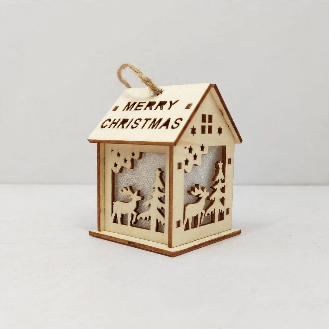 Decorative wooden house for the Christmas season