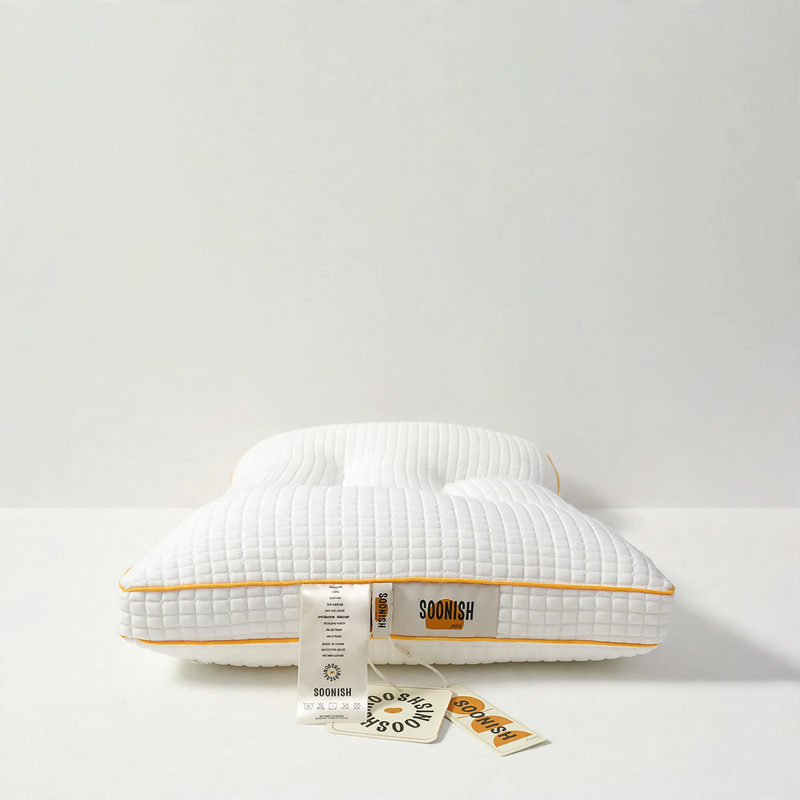 Ergonomic pillow with soy fiber filling